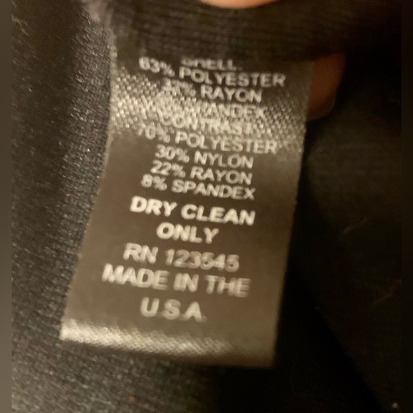 Igigi 2 Pc Look Ruched Pinstripe Dress, Plus Size 22/24 Black & Gray 3/4 Sleeves - Picture 12 of 15